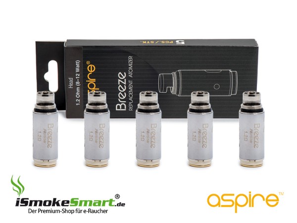 aspire Breeze Ersatz-Verdampfer 1,2 Ohm (5 Stück)
