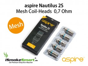 aspire Nautilus 2S Mesh Ersatz-Verdampfer 0,7 Ohm (5 Stück)