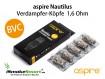 aspire Nautilus / Mini BVC Ersatz-Verdampfer 1,6 Ohm (5 Stück)